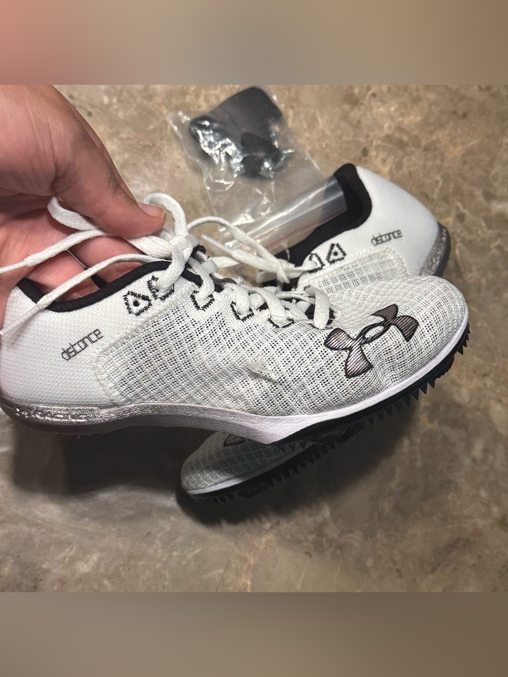 New Under Armour Kick Distance 4 track spikes
Men’s size 5
Women’s size 6.5 - Picture 5 of 11